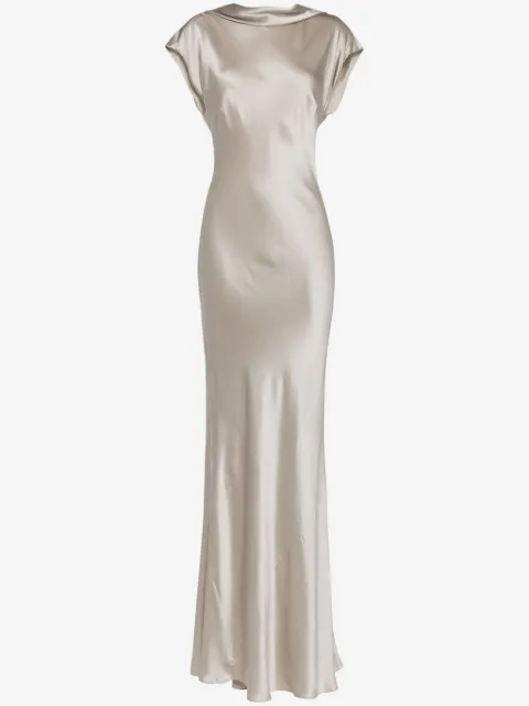 Michelle Mason backless silk gown