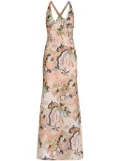 Silvia Tcherassi Daira sequinned maxi dress - Neutrals