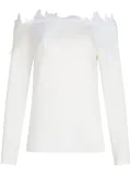 Silvia Tcherassi Belinda floral-appliqué blouse - White