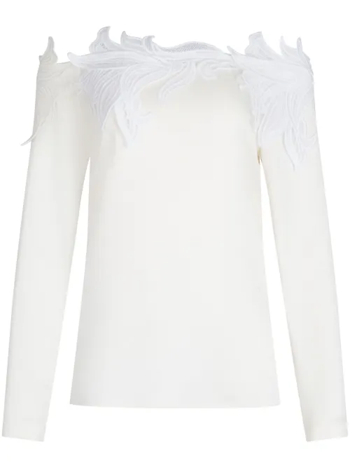 Blouse Belinda à appliques fleurs - Silvia Tcherassi - Modalova