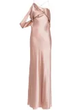 Michelle Mason asymmetric design silk gown - Pink