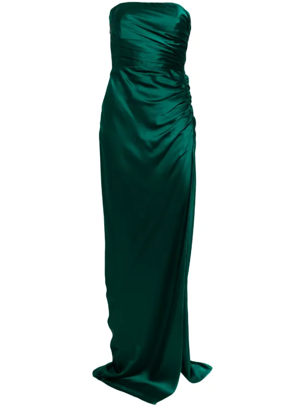 sachin and babi light blue dress San antonio satin midi dress emerald green