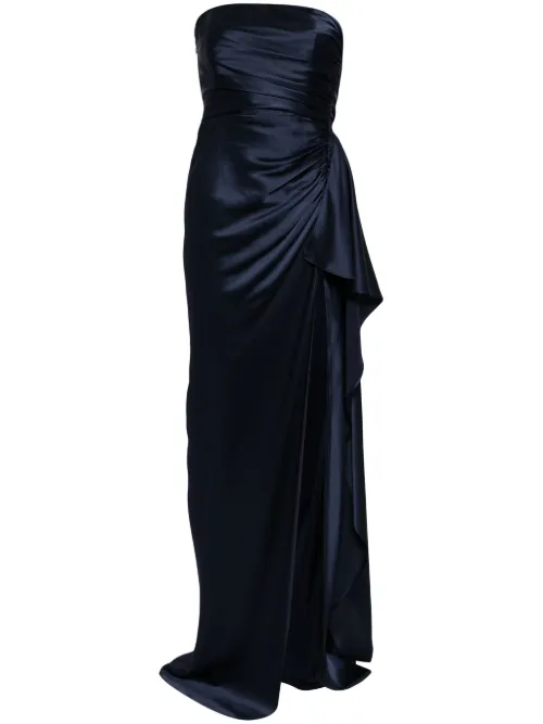 Robe longue sans manches à coupe évasée - Michelle Mason - Modalova