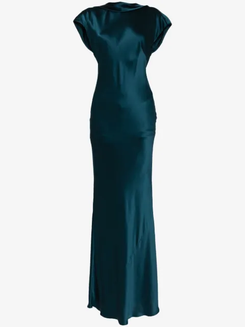 Michelle Mason バックレス シルクドレス