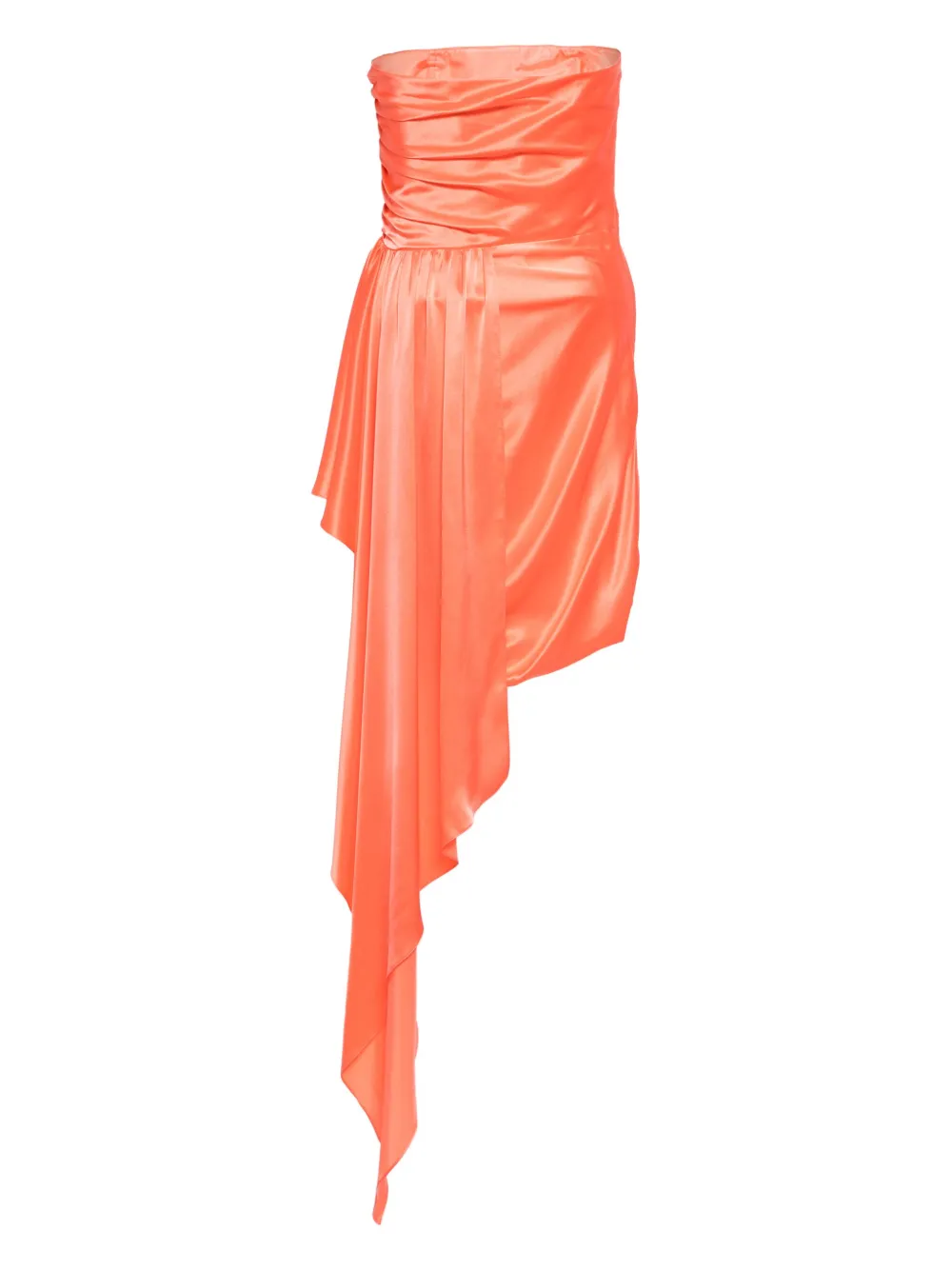 michellemason Michelle Mason Strapless zijden mini-jurk - Oranje