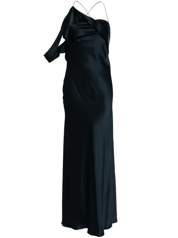 maysen silk dress REFORMATION