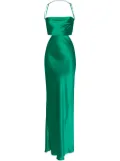 Michelle Mason silk maxi dress - Green