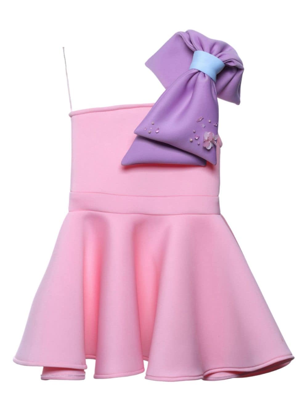 Mimi Tutu Kids' Charlotte Bow Flared Dress In Pink