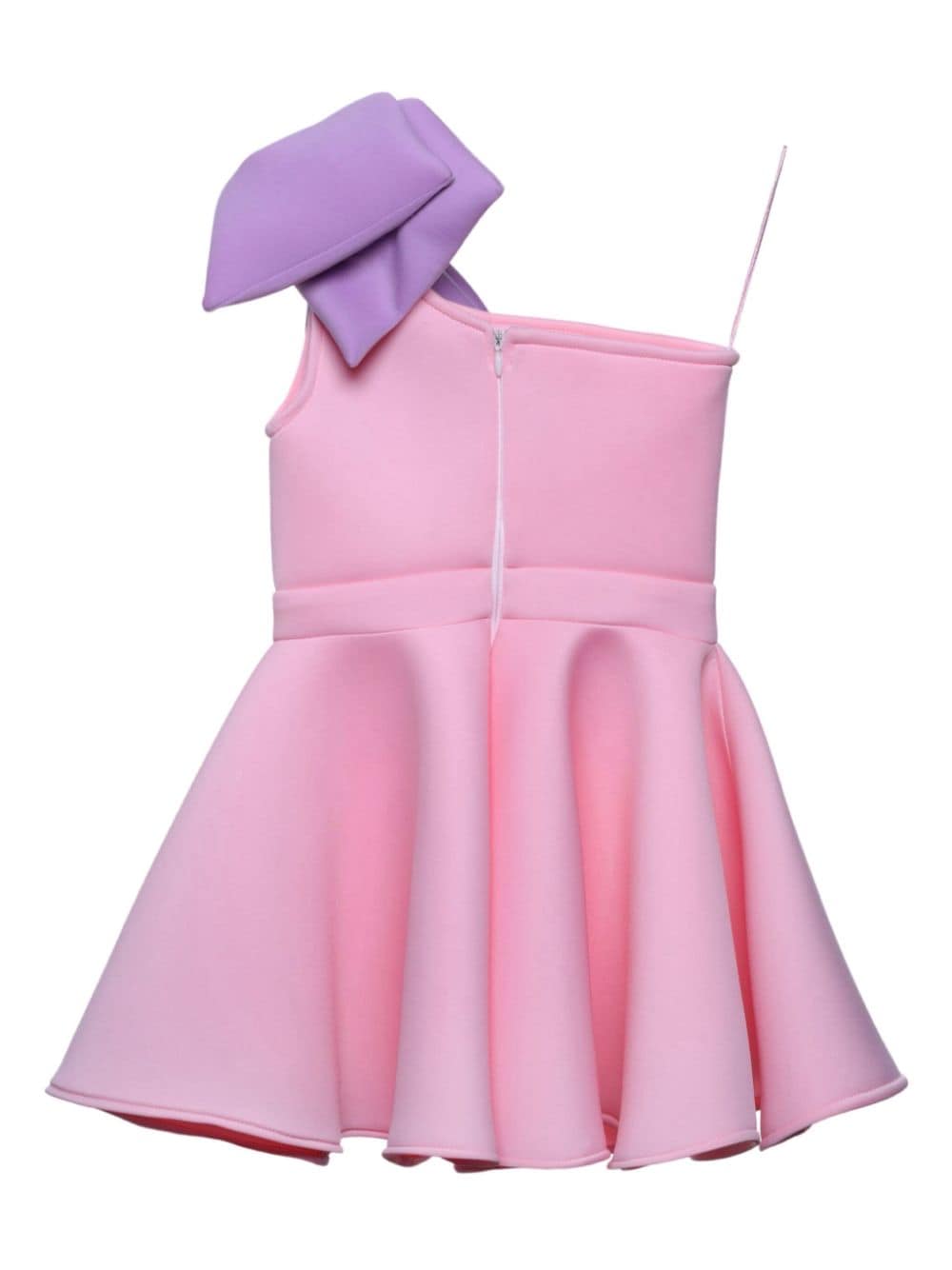 Shop Mimi Tutu Charlotte Bow Flared Dress In Pink