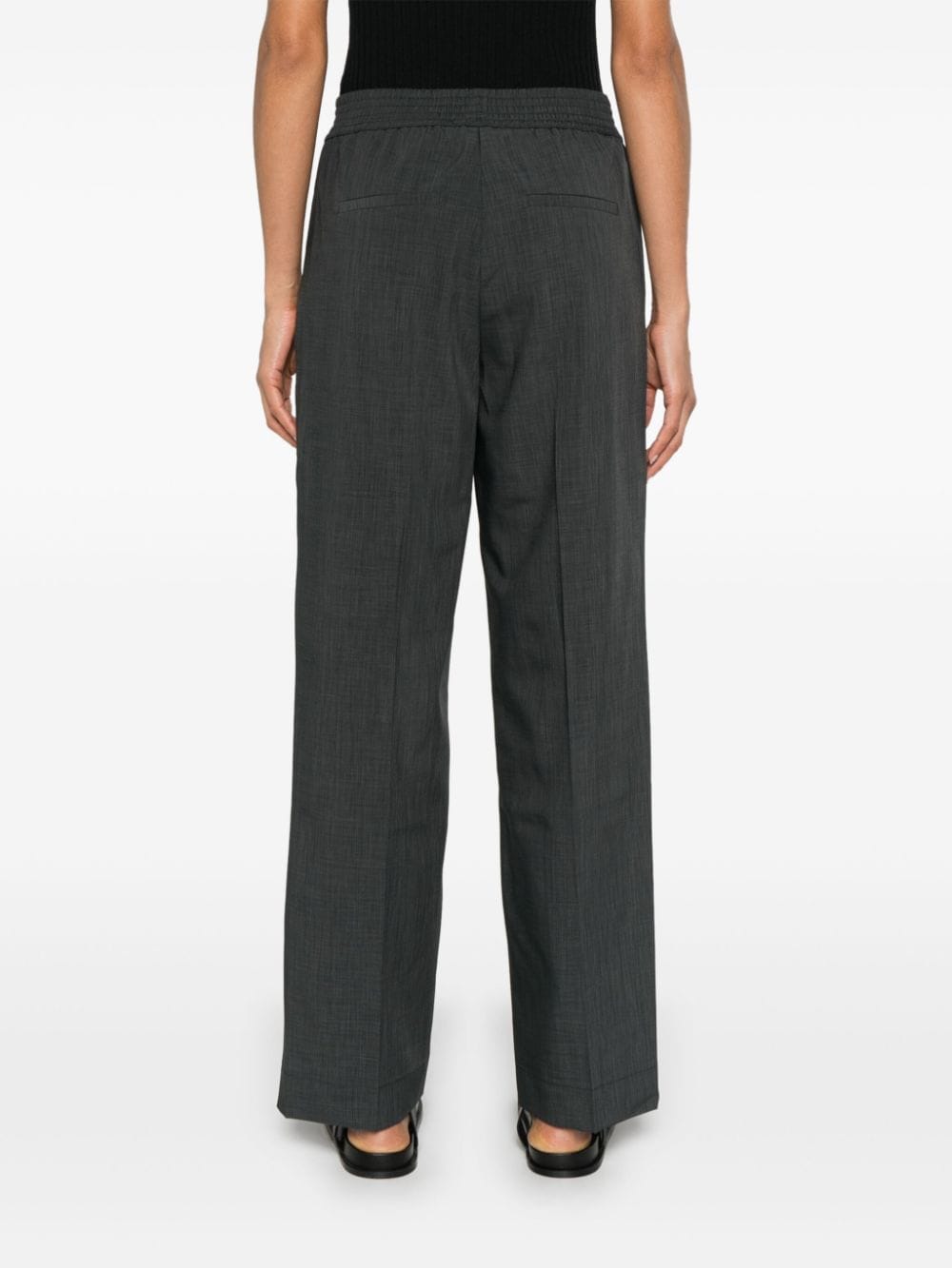 Shop Herskind Pinky Straight-leg Trousers In Green