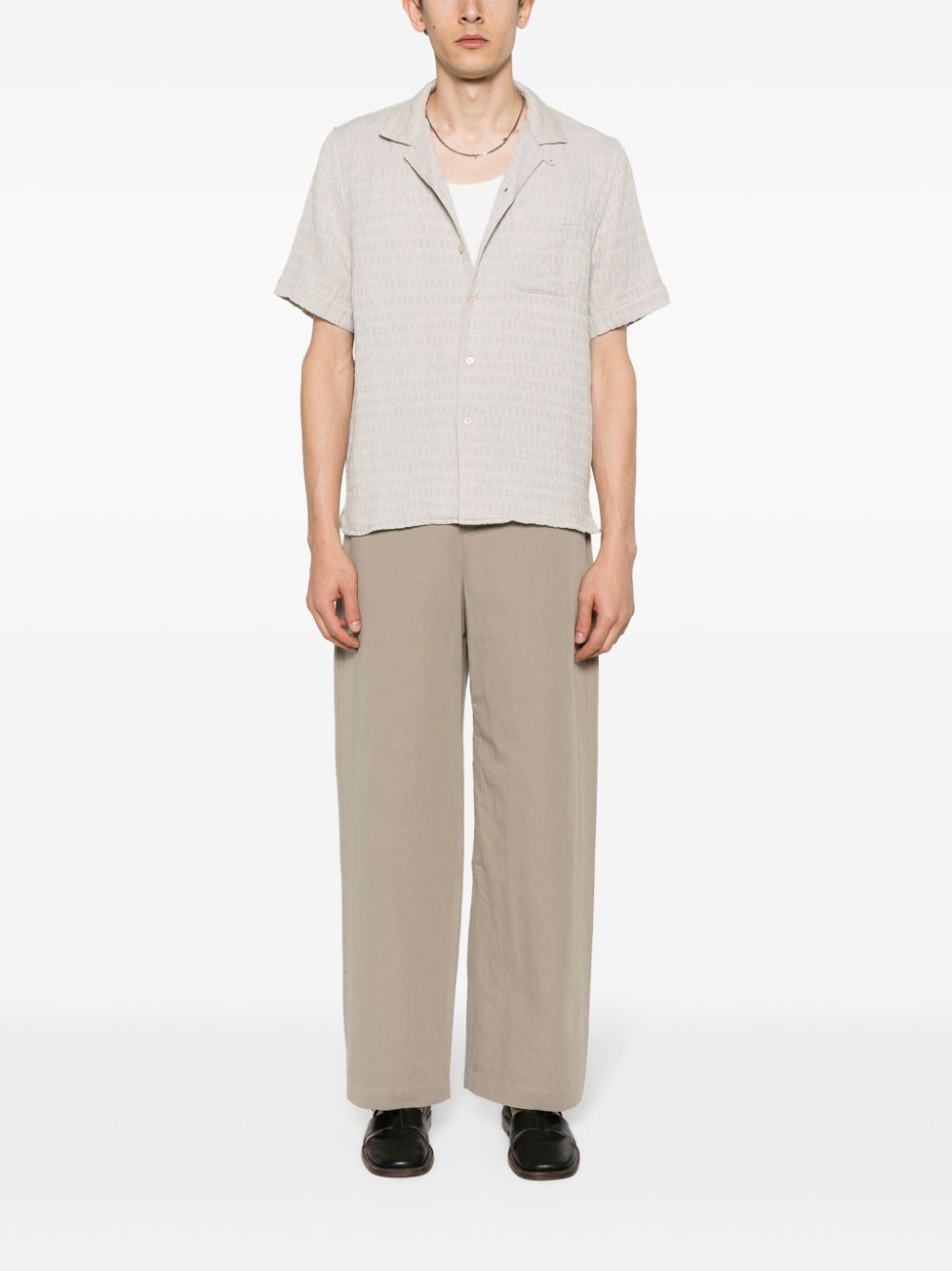 Shop A Kind Of Guise Gioia Textured Shirt In Neutrals