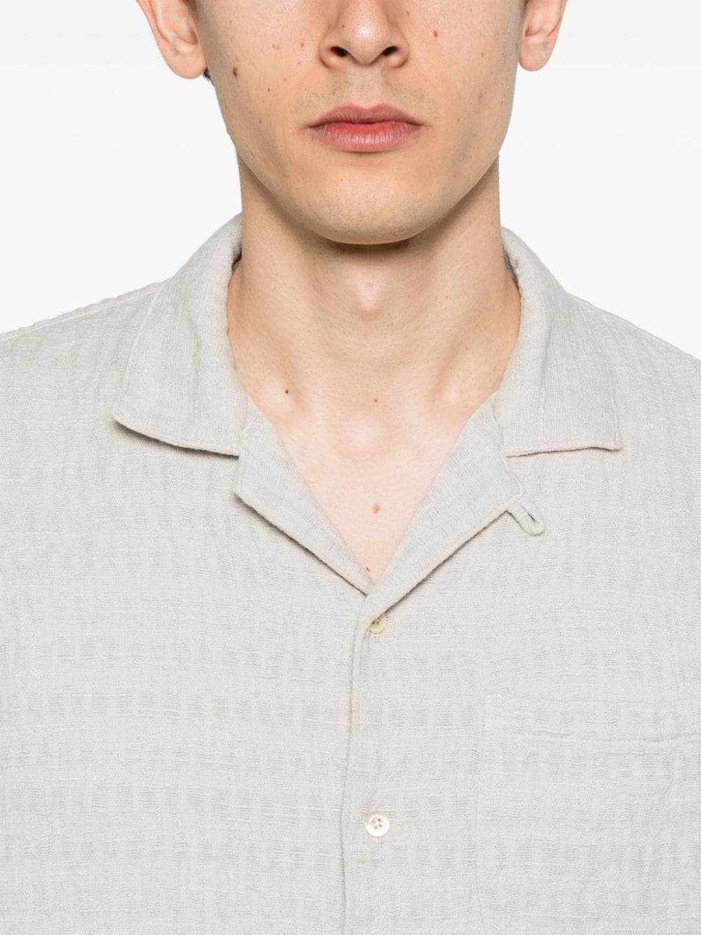 Shop A Kind Of Guise Gioia Textured Shirt In Neutrals