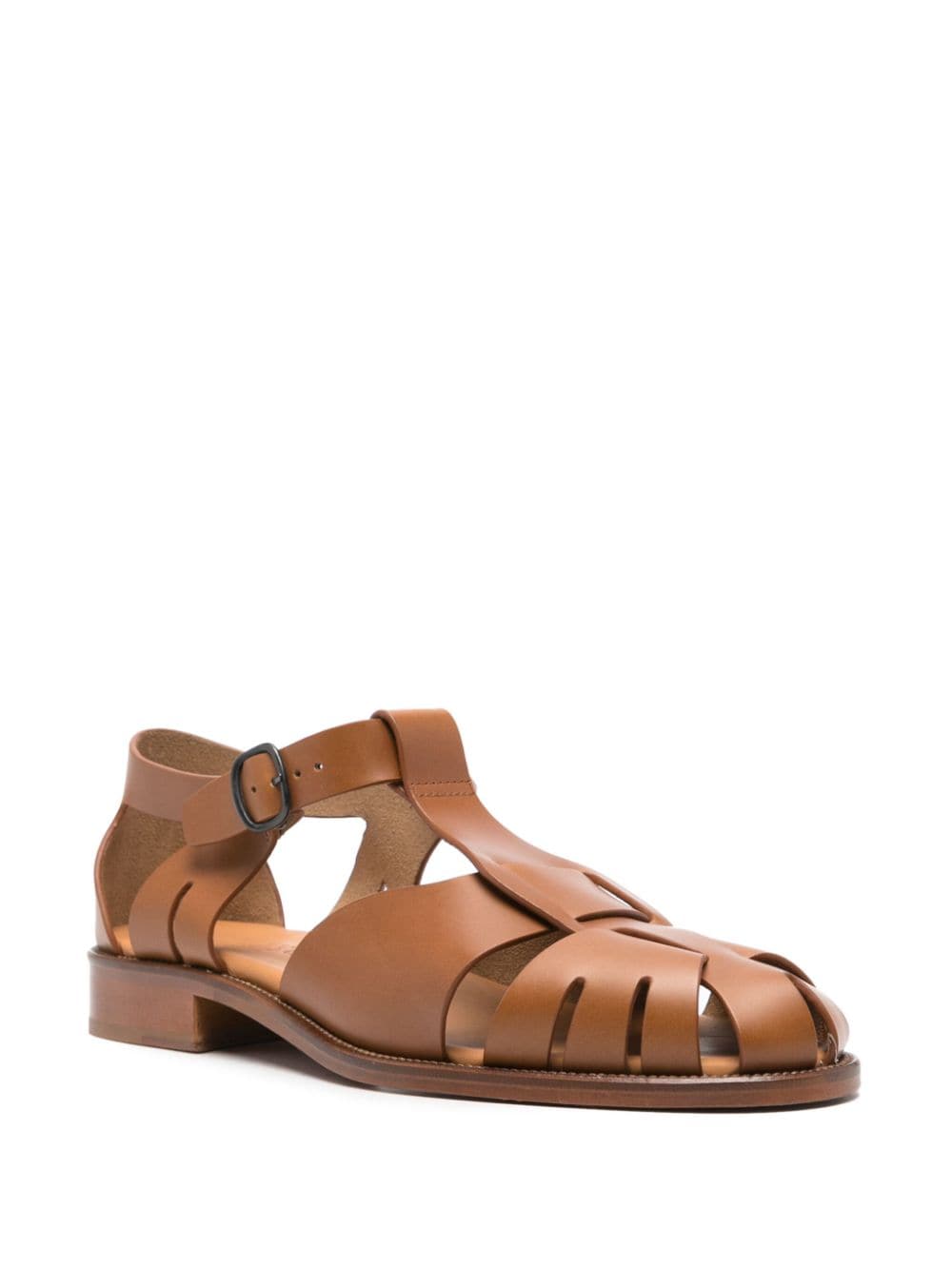 Hereu Pesca leather sandals - Bruin