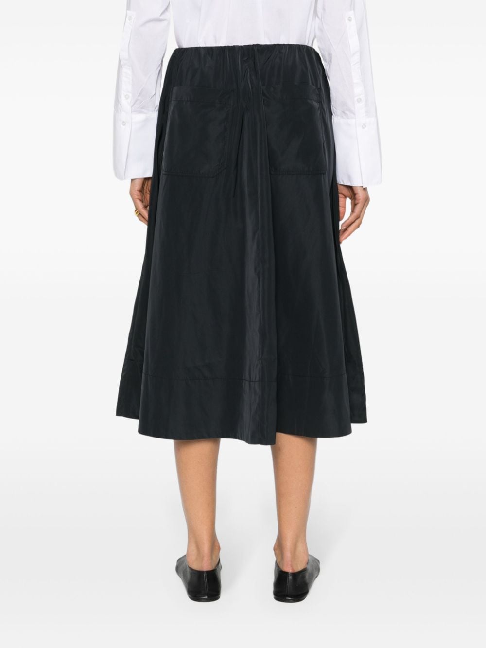 Shop Herskind Miss A-line Midi Skirt In Black