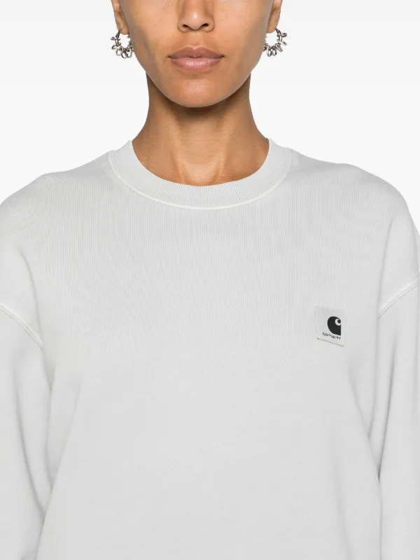 Carhartt WIP W Nelson Cotton Sweatshirt Grey FARFETCH PH