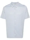 John Smedley fine-knit short-sleeved shirt - Blue