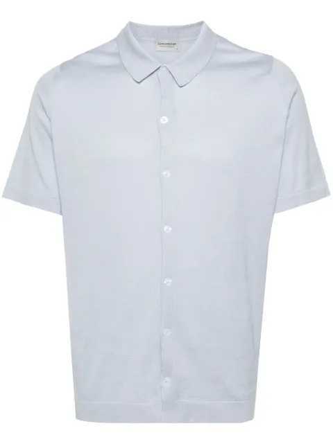 John Smedley camisa de tejido fino