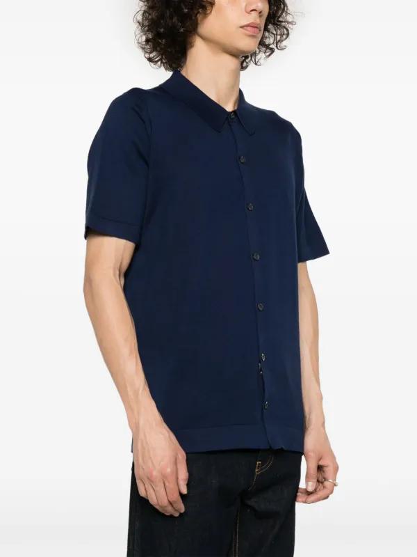 John Smedley Folke シャツ | ブルー | FARFETCH JP
