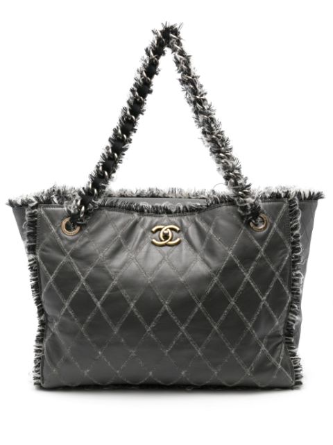 HOT SALE CHANEL 2011 tweed-inserts tote bag Women