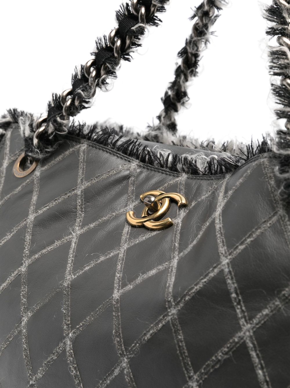 CHANEL 2011 tweed-inserts tote bag Women