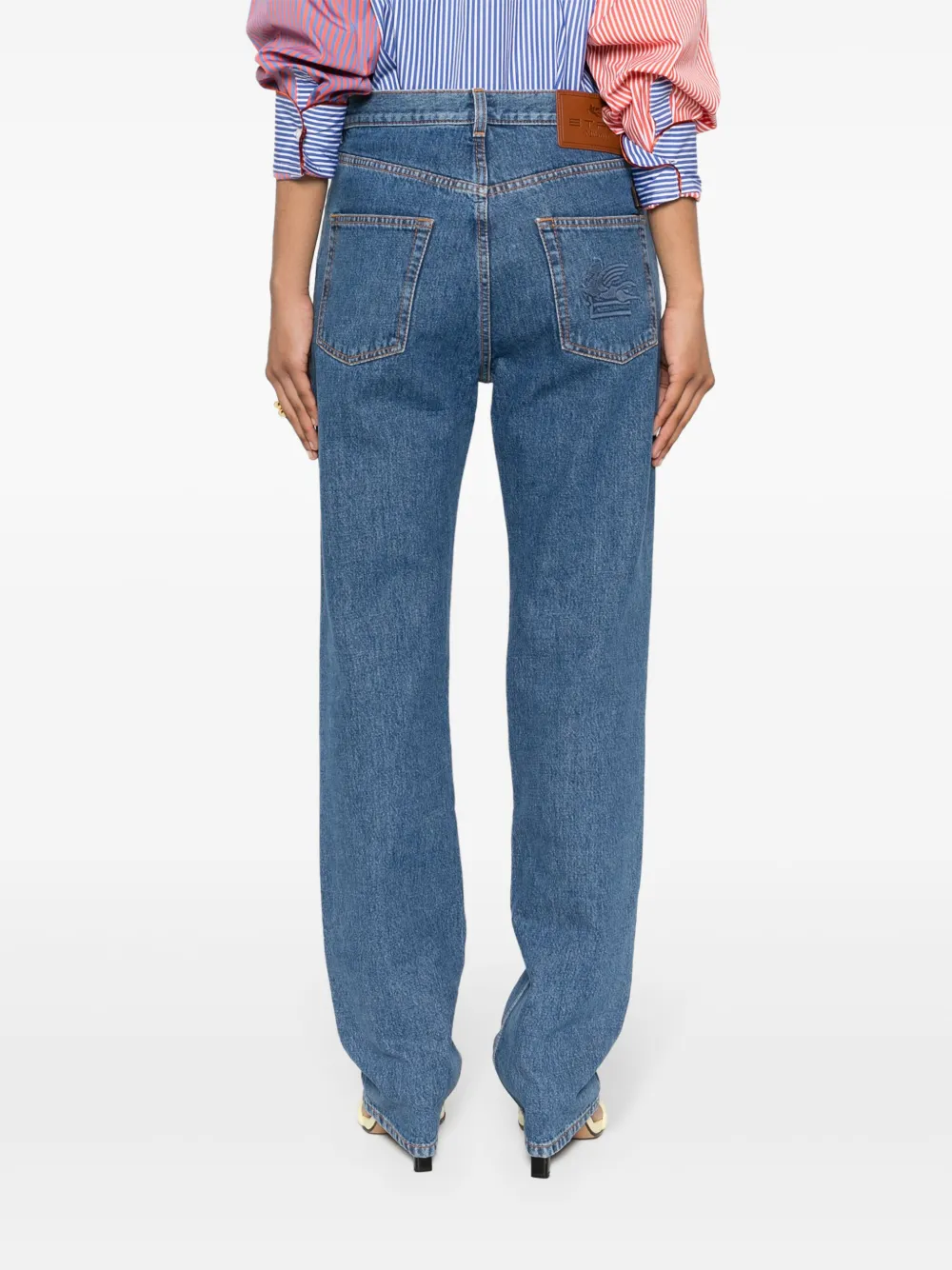 ETRO Straight jeans Blauw