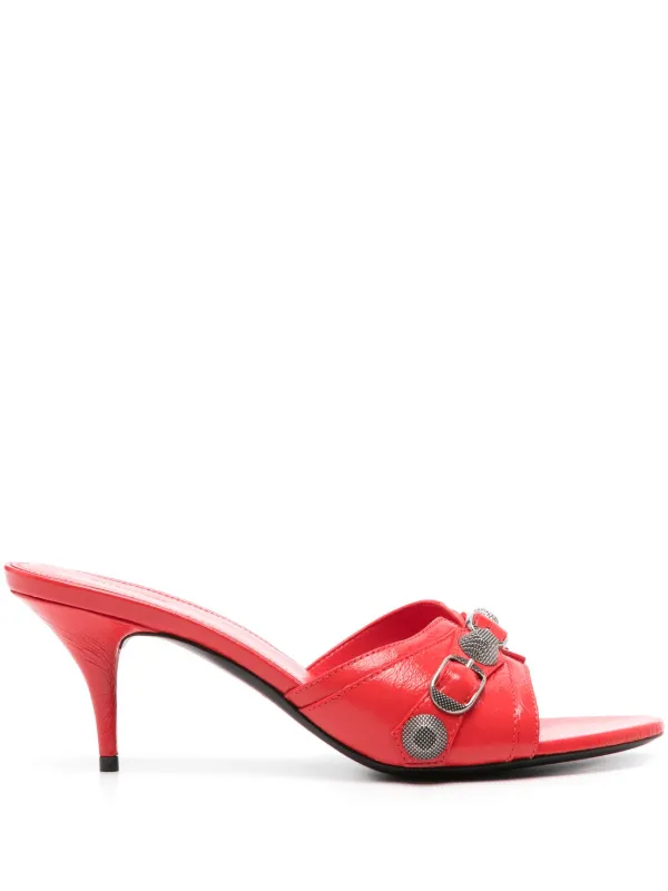 Balenciaga 70mm Cagole Sandals Red FARFETCH CA