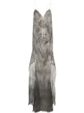 Andrea Ya'aqov ruched crinkled dress - Grey