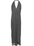 Andrea Ya'aqov twill-weave maxi dress - Grey