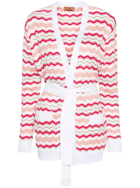 Missoni abrigo estilo cárdigan en tejido chevron