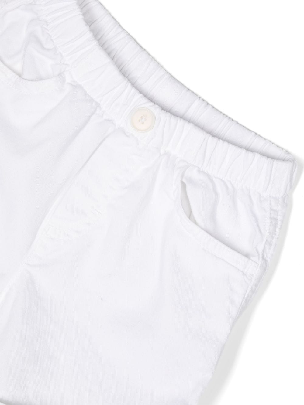 Shop Il Gufo Gabardine-weave Bermuda Shorts In White