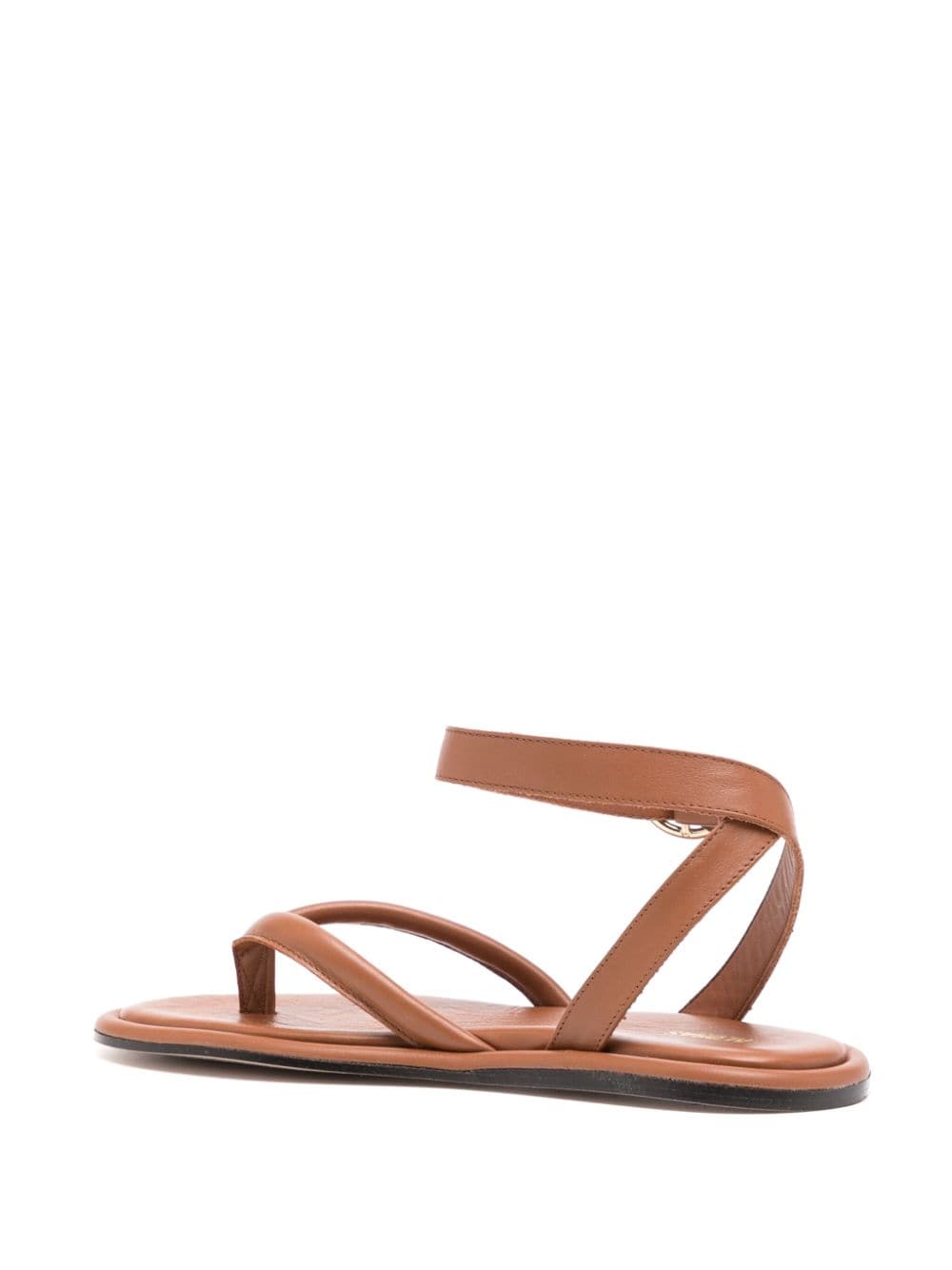 Shop Alohas Seneca Leather Sandals In Brown