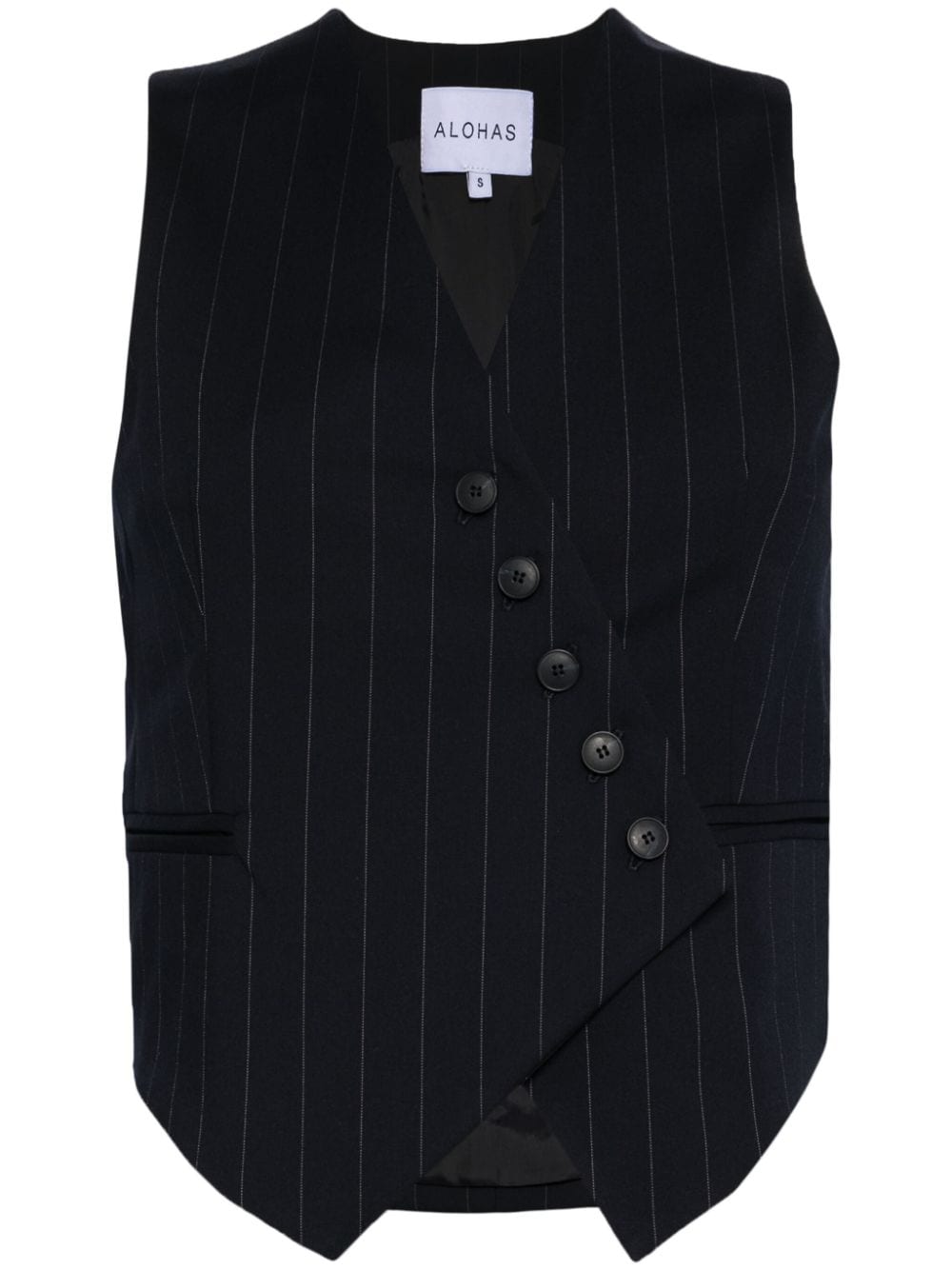 ALOHAS POPPY PINSTRIPE WAISTCOAT