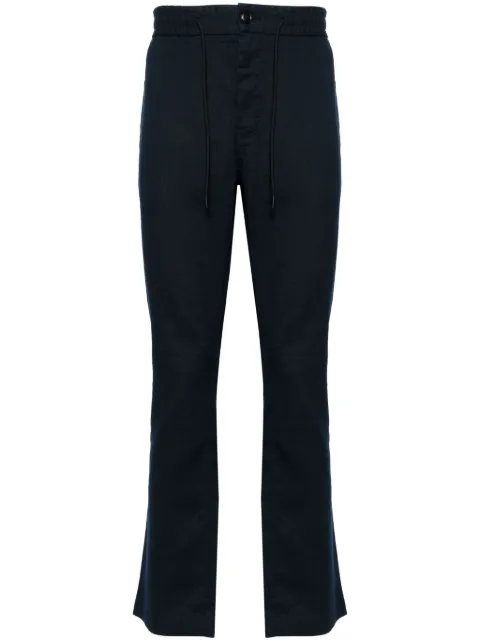 BOSS Sanderson straight-leg linen-blend trousers