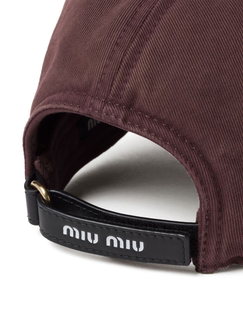 Miu Miu Honkbalpet met pijlprint - Rood