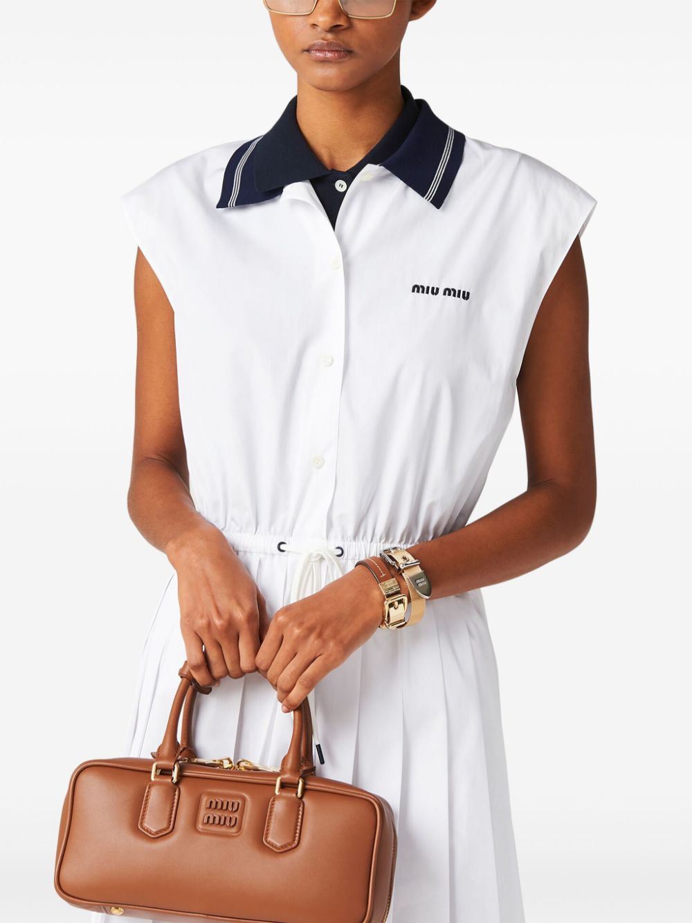 Miu Miu Poplin polo dress Women