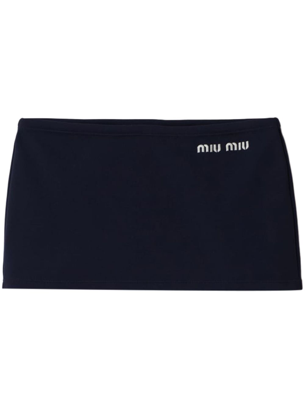 Miu Miu embroidered-logo mini skirt Women