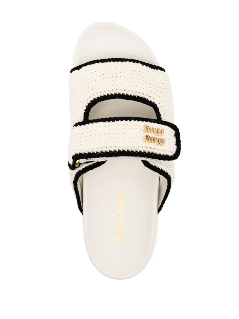 logo-plaque touch-strap slipers