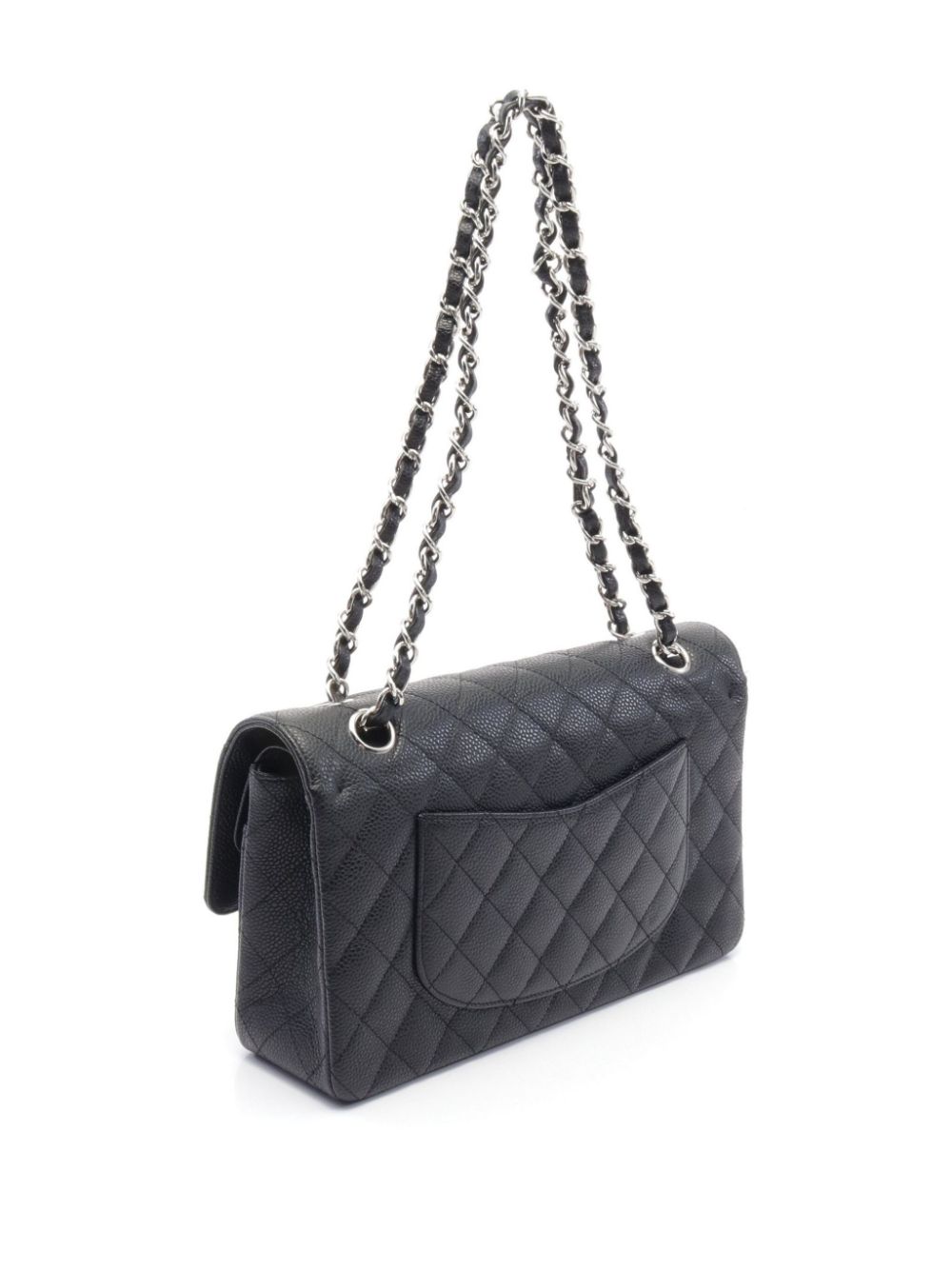 CHANEL Pre-Owned 2008-2009 Double Flap leren schoudertas - Zwart