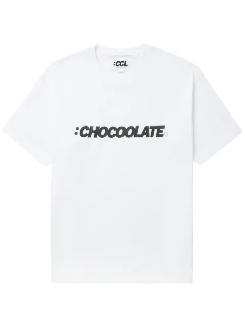 CHOCOOLATE logo-print cotton T-shirt