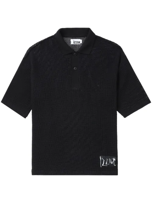 Polo en maille ajourée - izzue - Modalova