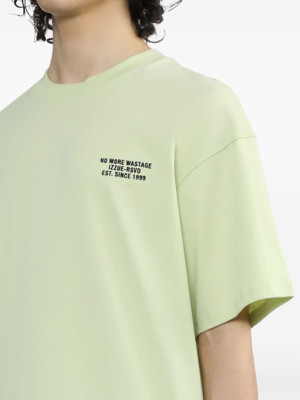 izzue T-shirt met grafische print Groen
