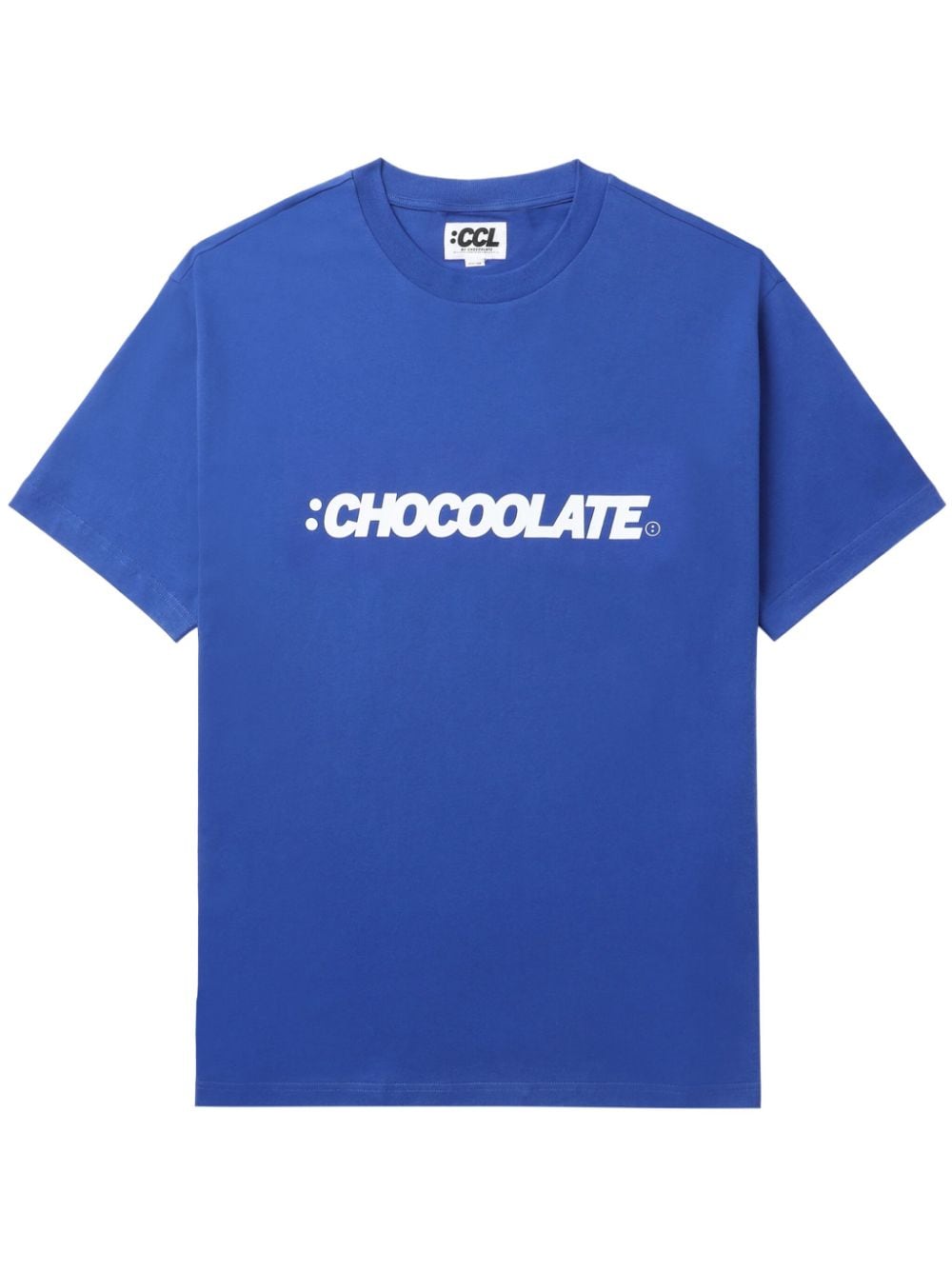 Chocoolate Logo-print Cotton T-shirt In Blue