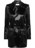 Saint Laurent Saharienne double-breasted blazer - Black