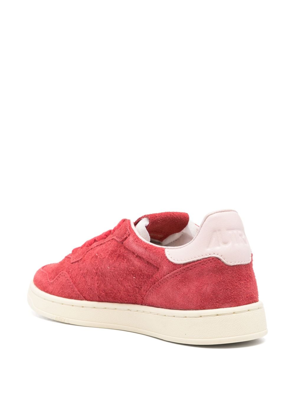 Shop Autry Medalist Suede Sneakers In Red