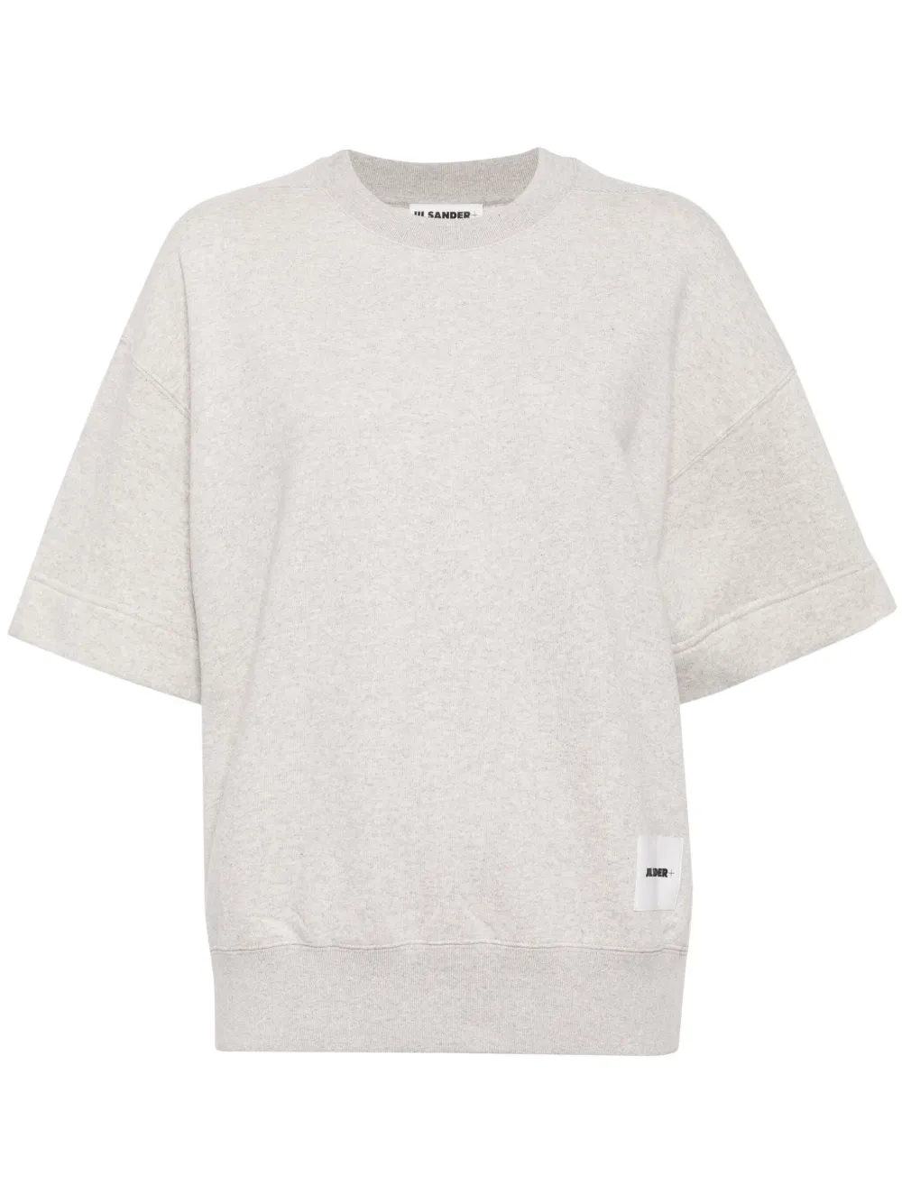 Jil Sander Short Sleeve Jumper In Grey