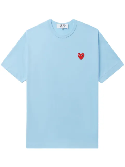Comme Des Garçons Play logo-appliqué cotton T-shirt