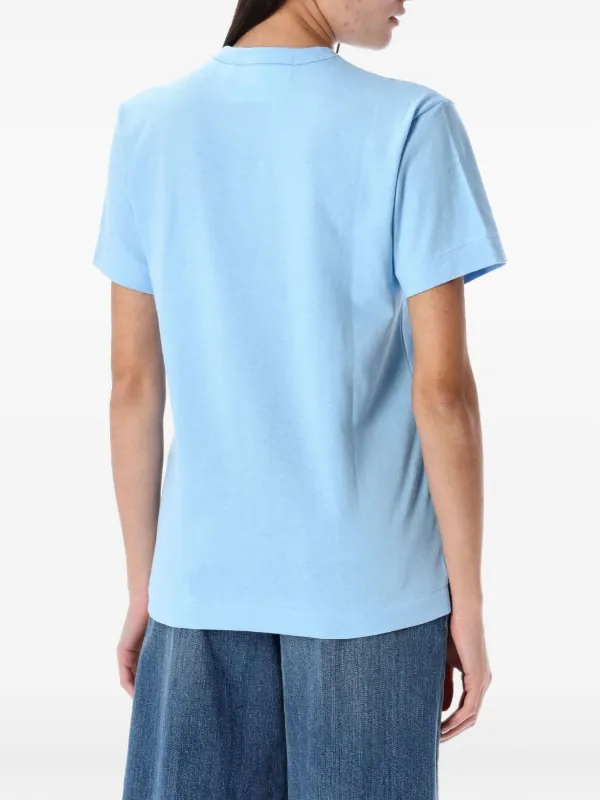 PLAY COMME des GARÇONS Tシャツ ブルー Comme Des Garçons Play ロゴ Tシャツ | ブルー | FARFETCH JP