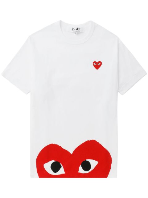 Comme Des Garçons Play playera con corazón estampado