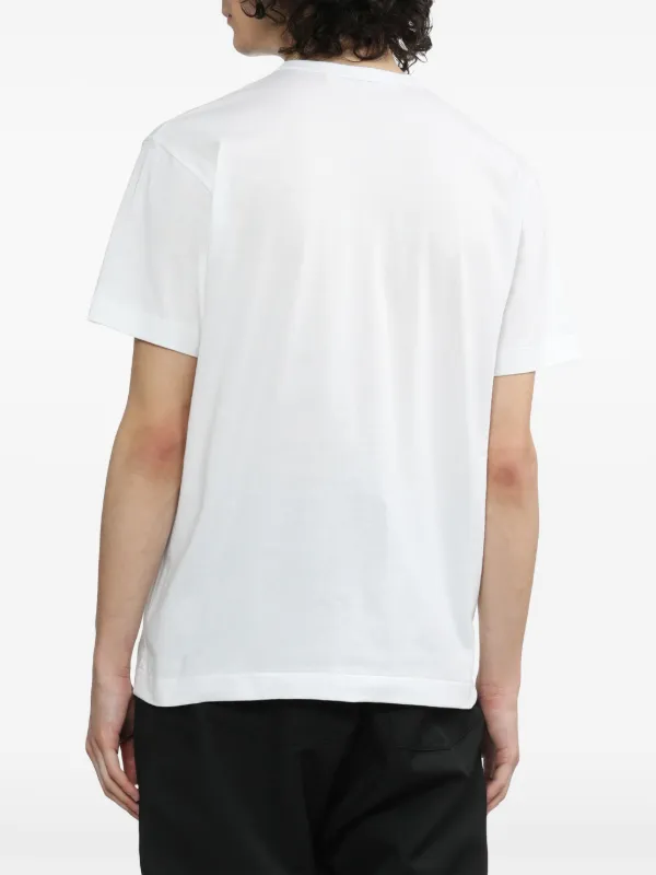 PLAY COMME des GARÇONS 半袖Tシャツ カットソー ホワイト Comme Des Garçons Play heart-print Cotton T-shirt | White