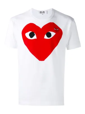Comme Des Garçons Play heart-print T-shirt | Blue | FARFETCH ZA